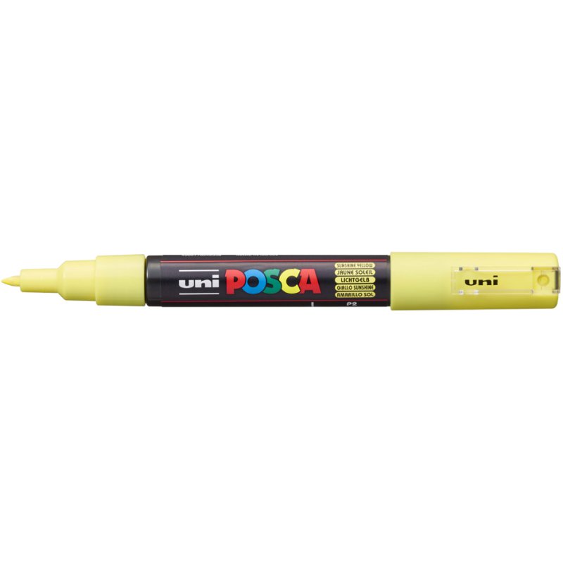 POSCA pigmentmarkeerstift, geel, 0,7-1,0 mm, waterbestendig